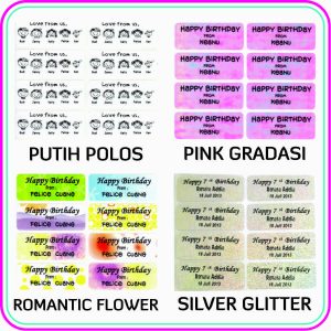 Label Nama Waterproof Polos